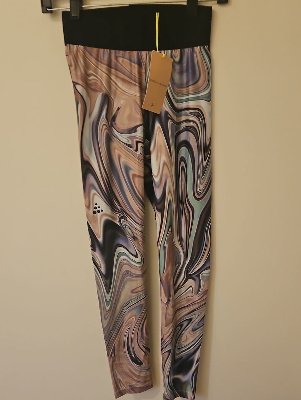 Craft Women's Marbled Swirl Flow Leggings - Black Waistband